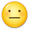 Neutral Face emoji on LG